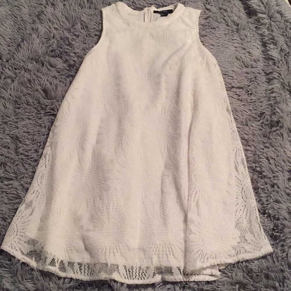 Forever 21 White Lace Shift Dress